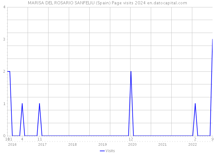 MARISA DEL ROSARIO SANFELIU (Spain) Page visits 2024 