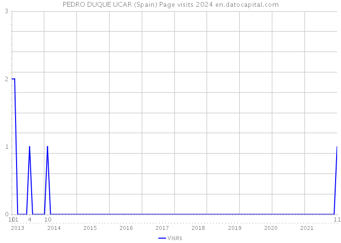 PEDRO DUQUE UCAR (Spain) Page visits 2024 