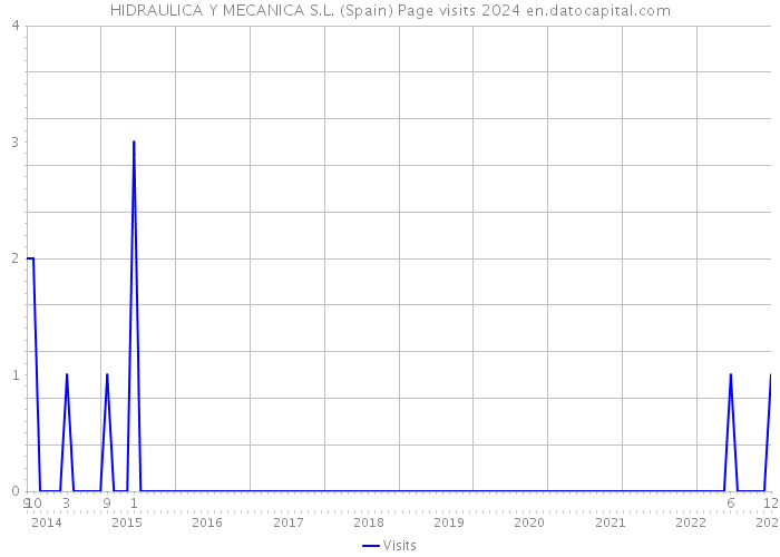 HIDRAULICA Y MECANICA S.L. (Spain) Page visits 2024 