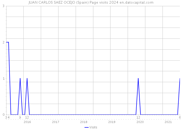 JUAN CARLOS SAEZ OCEJO (Spain) Page visits 2024 