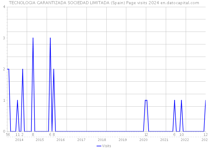 TECNOLOGIA GARANTIZADA SOCIEDAD LIMITADA (Spain) Page visits 2024 