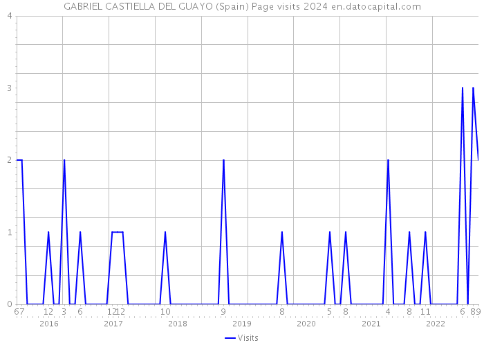 GABRIEL CASTIELLA DEL GUAYO (Spain) Page visits 2024 