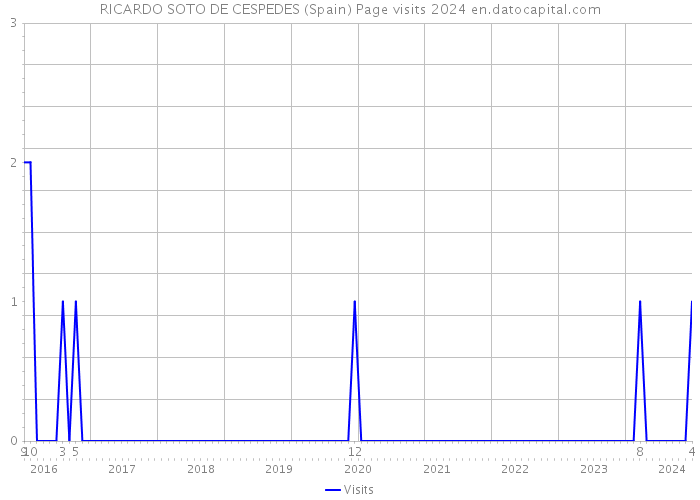 RICARDO SOTO DE CESPEDES (Spain) Page visits 2024 