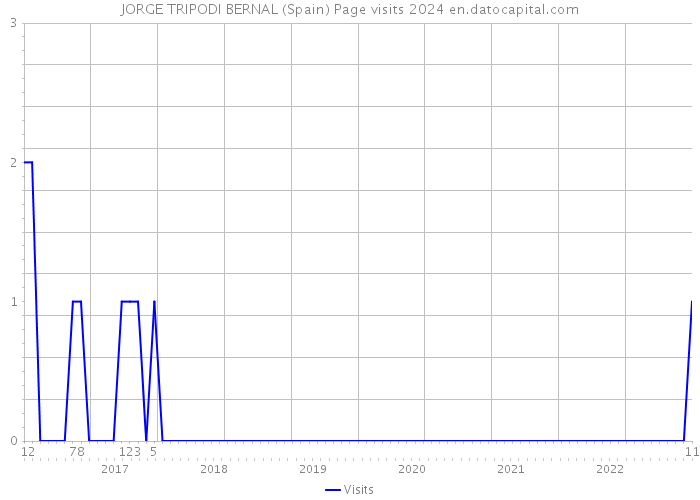 JORGE TRIPODI BERNAL (Spain) Page visits 2024 