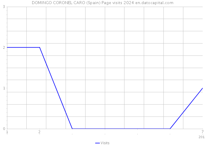 DOMINGO CORONEL CARO (Spain) Page visits 2024 