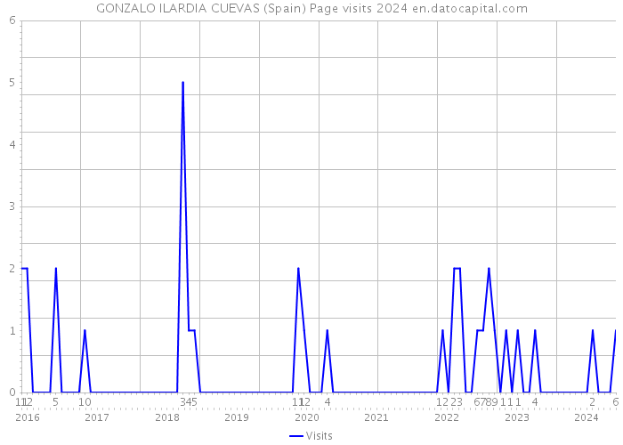 GONZALO ILARDIA CUEVAS (Spain) Page visits 2024 