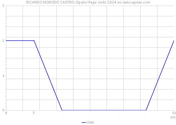 RICARDO MORODO CASTRO (Spain) Page visits 2024 