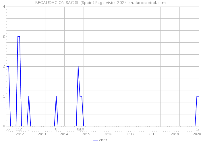 RECAUDACION SAC SL (Spain) Page visits 2024 