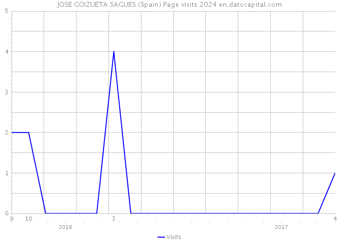 JOSE GOIZUETA SAGUES (Spain) Page visits 2024 