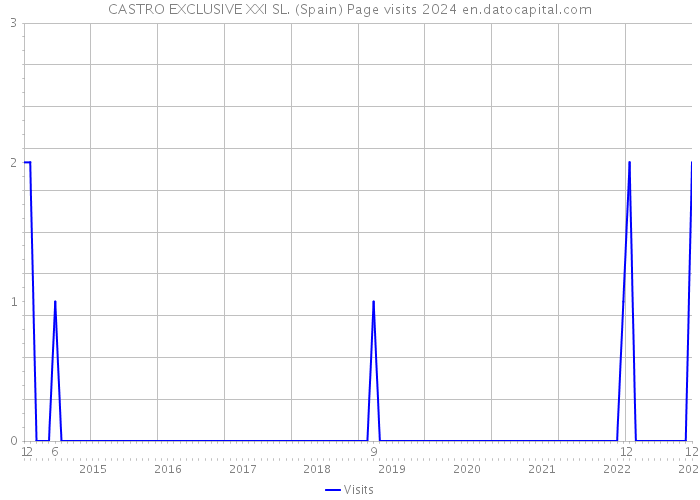 CASTRO EXCLUSIVE XXI SL. (Spain) Page visits 2024 