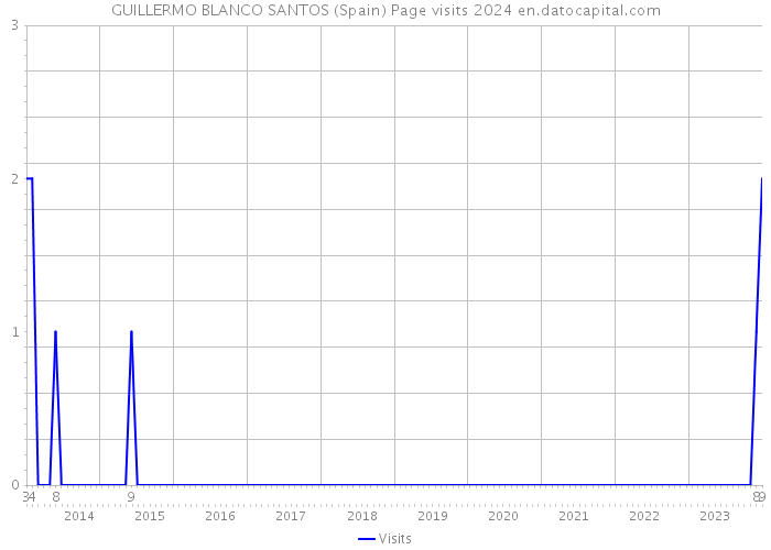 GUILLERMO BLANCO SANTOS (Spain) Page visits 2024 