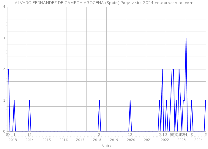 ALVARO FERNANDEZ DE GAMBOA AROCENA (Spain) Page visits 2024 