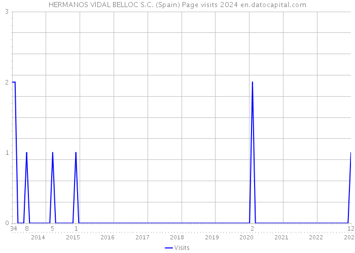 HERMANOS VIDAL BELLOC S.C. (Spain) Page visits 2024 