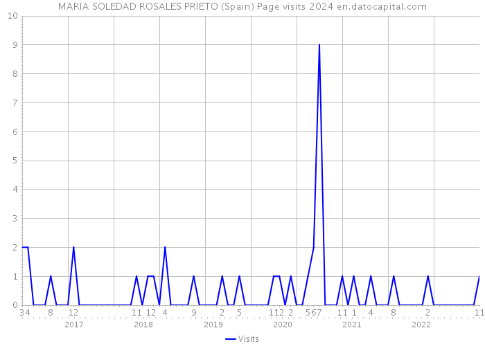 MARIA SOLEDAD ROSALES PRIETO (Spain) Page visits 2024 