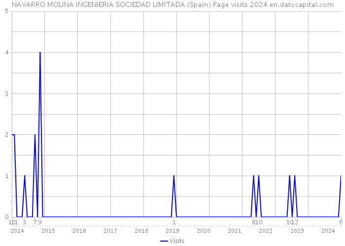 NAVARRO MOLINA INGENIERIA SOCIEDAD LIMITADA (Spain) Page visits 2024 