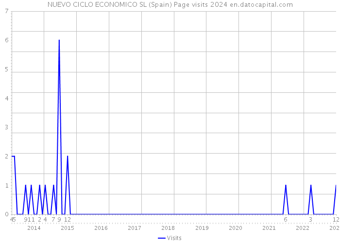 NUEVO CICLO ECONOMICO SL (Spain) Page visits 2024 