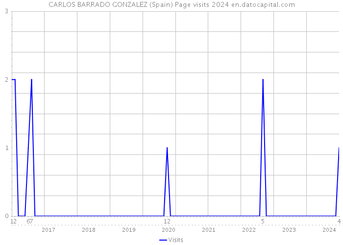 CARLOS BARRADO GONZALEZ (Spain) Page visits 2024 