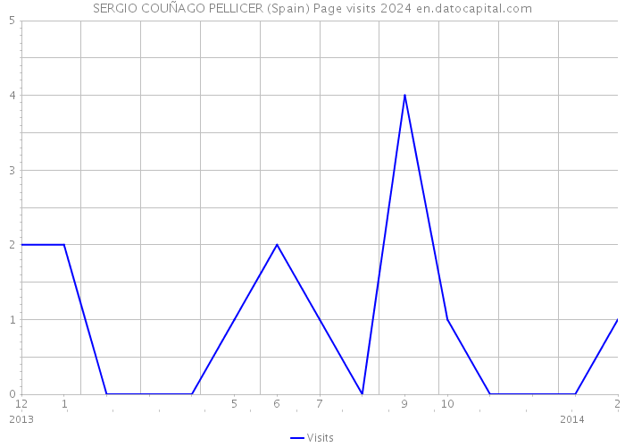 SERGIO COUÑAGO PELLICER (Spain) Page visits 2024 