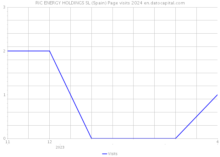 RIC ENERGY HOLDINGS SL (Spain) Page visits 2024 