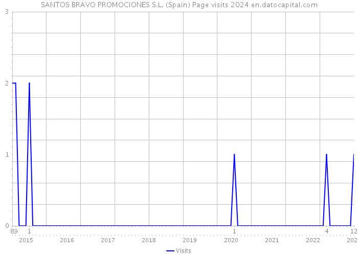 SANTOS BRAVO PROMOCIONES S.L. (Spain) Page visits 2024 