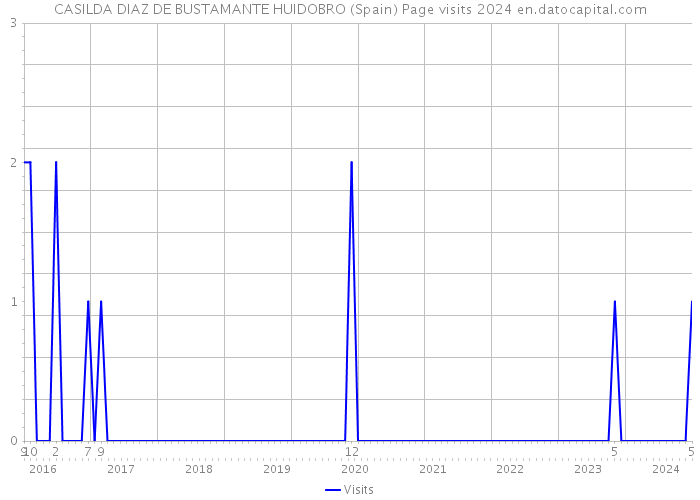 CASILDA DIAZ DE BUSTAMANTE HUIDOBRO (Spain) Page visits 2024 