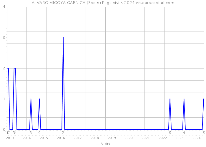ALVARO MIGOYA GARNICA (Spain) Page visits 2024 