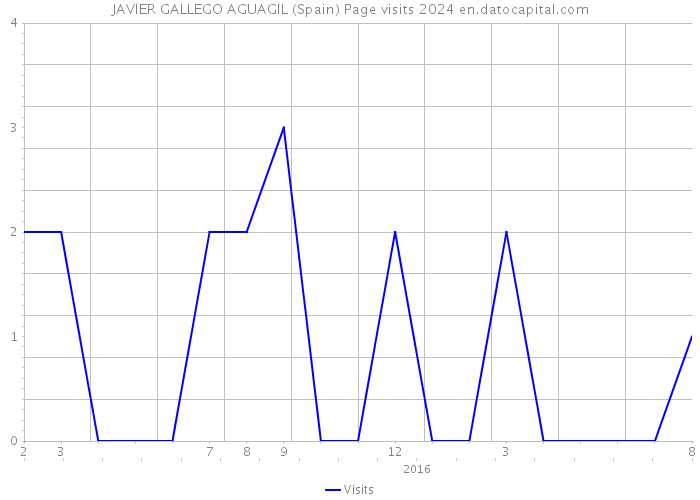 JAVIER GALLEGO AGUAGIL (Spain) Page visits 2024 