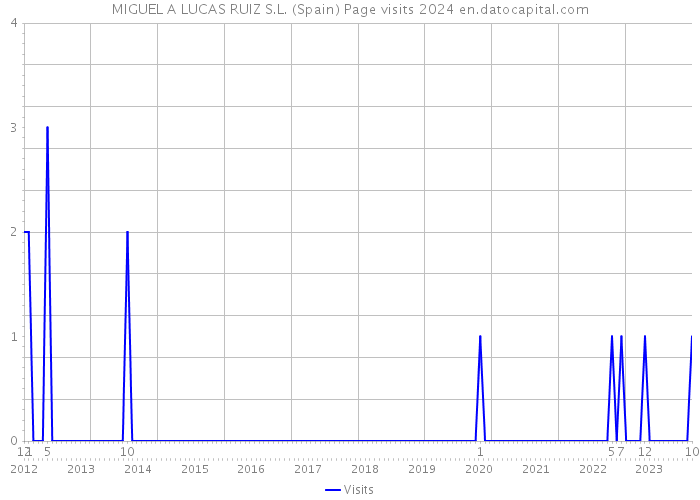 MIGUEL A LUCAS RUIZ S.L. (Spain) Page visits 2024 