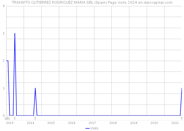 TRANSITO GUTIERREZ RODRIGUEZ MARIA DEL (Spain) Page visits 2024 