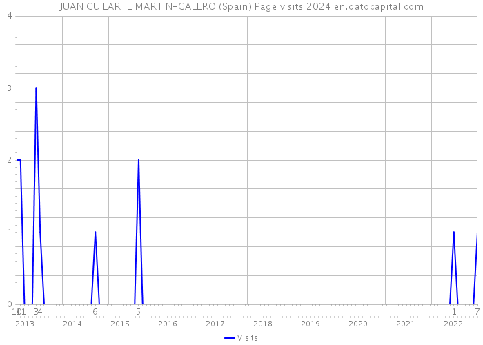 JUAN GUILARTE MARTIN-CALERO (Spain) Page visits 2024 