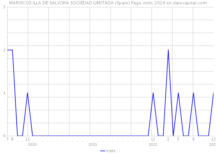 MARISCOS ILLA DE SALVORA SOCIEDAD LIMITADA (Spain) Page visits 2024 