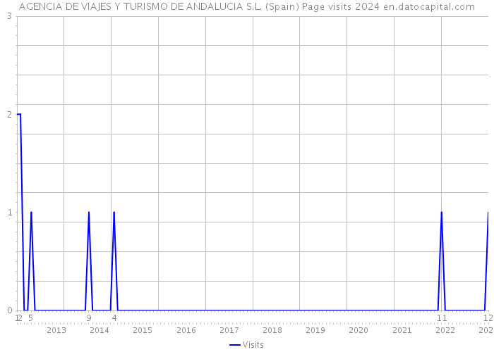 AGENCIA DE VIAJES Y TURISMO DE ANDALUCIA S.L. (Spain) Page visits 2024 
