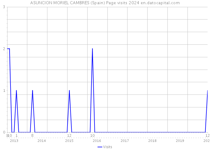 ASUNCION MORIEL CAMBRES (Spain) Page visits 2024 
