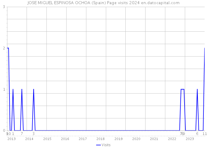 JOSE MIGUEL ESPINOSA OCHOA (Spain) Page visits 2024 