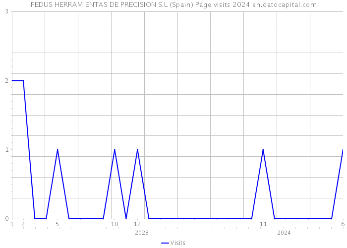 FEDUS HERRAMIENTAS DE PRECISION S.L (Spain) Page visits 2024 