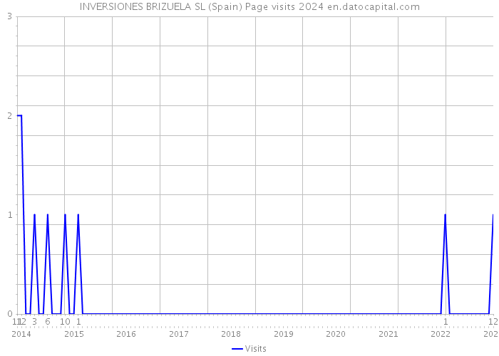 INVERSIONES BRIZUELA SL (Spain) Page visits 2024 