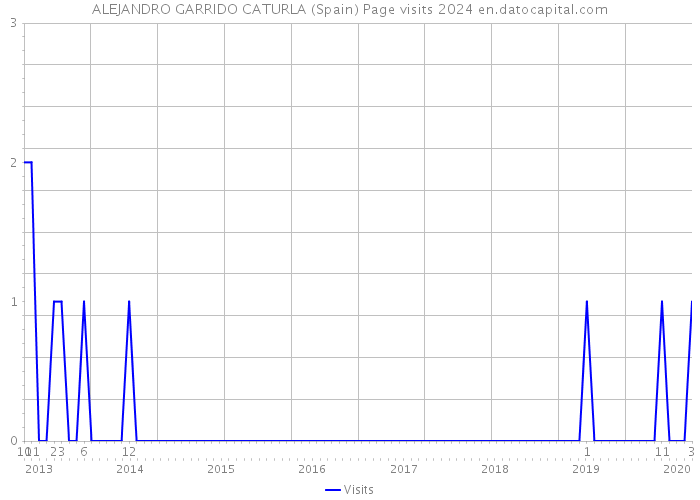 ALEJANDRO GARRIDO CATURLA (Spain) Page visits 2024 