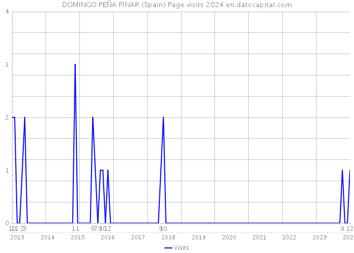 DOMINGO PEÑA PINAR (Spain) Page visits 2024 