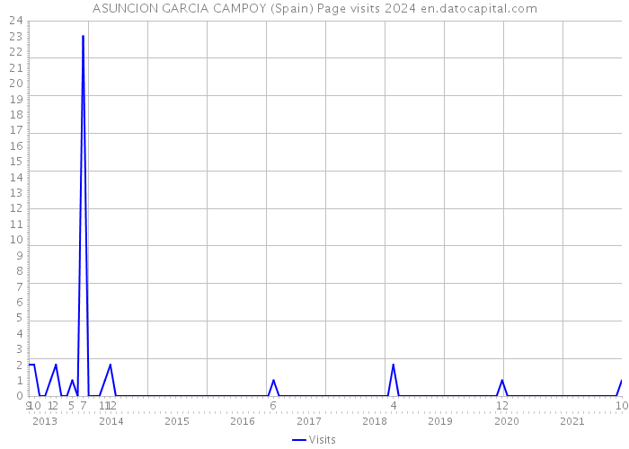 ASUNCION GARCIA CAMPOY (Spain) Page visits 2024 