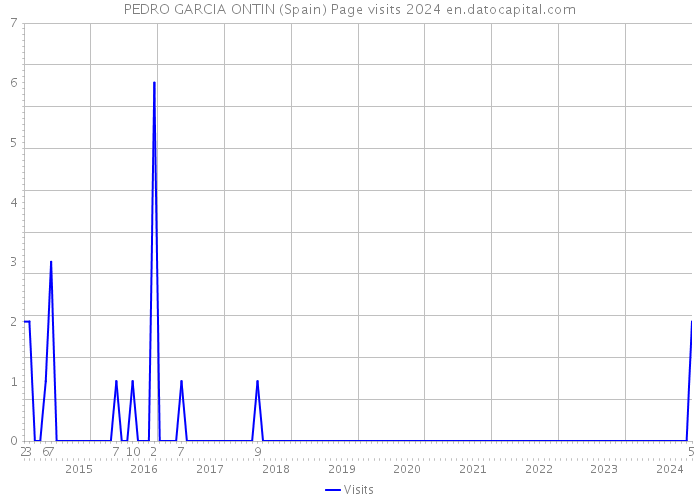 PEDRO GARCIA ONTIN (Spain) Page visits 2024 