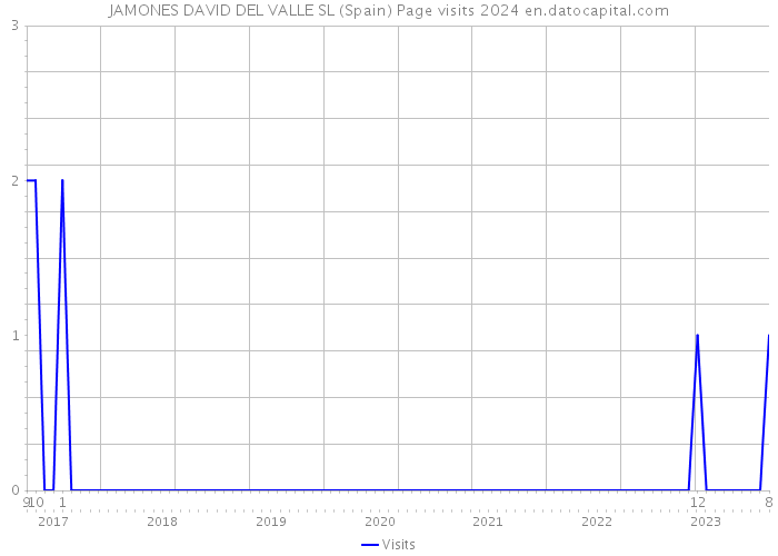 JAMONES DAVID DEL VALLE SL (Spain) Page visits 2024 