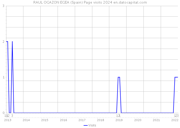 RAUL OGAZON EGEA (Spain) Page visits 2024 