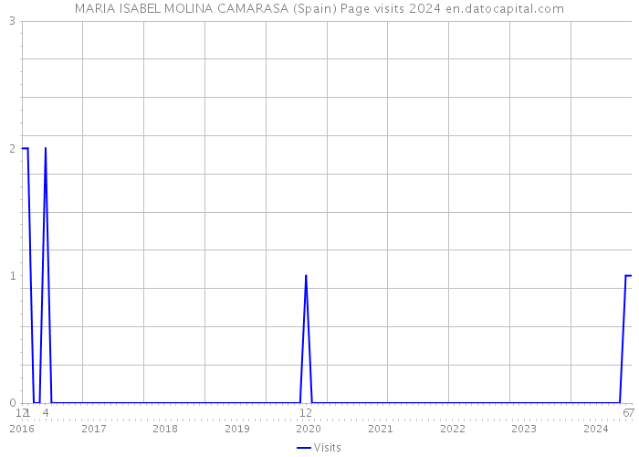 MARIA ISABEL MOLINA CAMARASA (Spain) Page visits 2024 