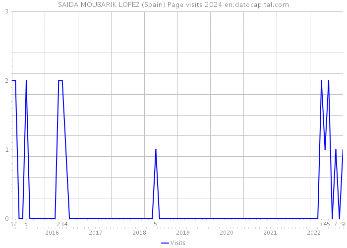 SAIDA MOUBARIK LOPEZ (Spain) Page visits 2024 