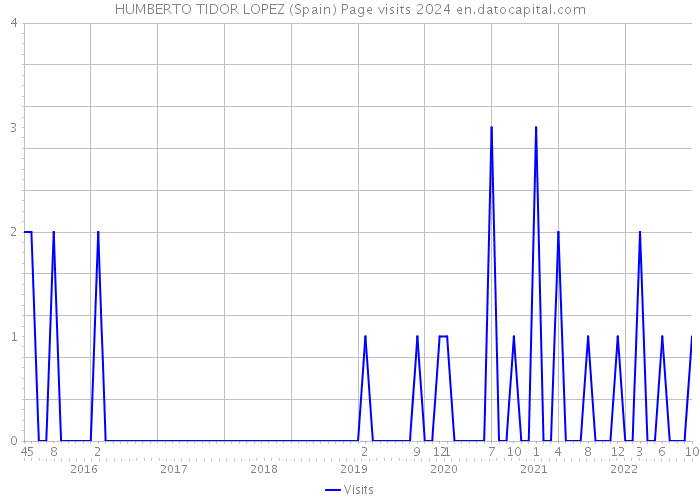 HUMBERTO TIDOR LOPEZ (Spain) Page visits 2024 