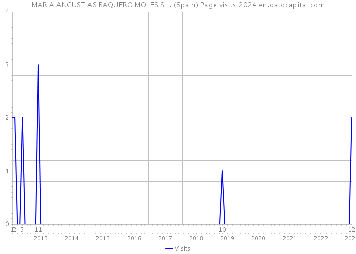 MARIA ANGUSTIAS BAQUERO MOLES S.L. (Spain) Page visits 2024 
