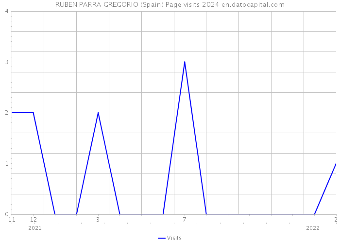 RUBEN PARRA GREGORIO (Spain) Page visits 2024 