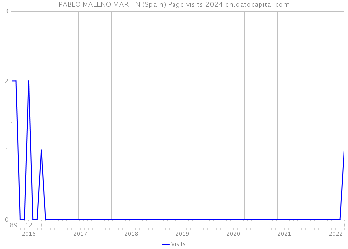 PABLO MALENO MARTIN (Spain) Page visits 2024 