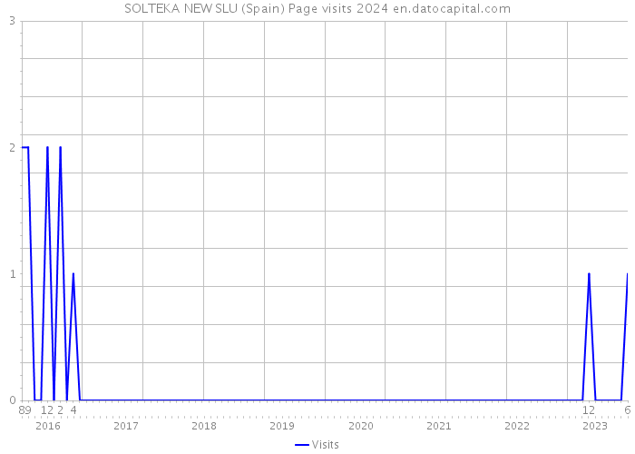 SOLTEKA NEW SLU (Spain) Page visits 2024 