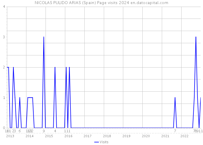 NICOLAS PULIDO ARIAS (Spain) Page visits 2024 
